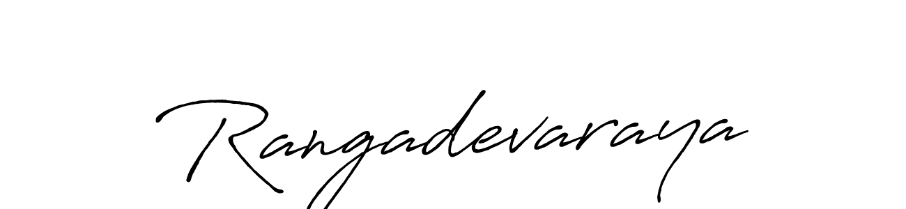 How to make Rangadevaraya name signature. Use Antro_Vectra_Bolder style for creating short signs online. This is the latest handwritten sign. Rangadevaraya signature style 7 images and pictures png