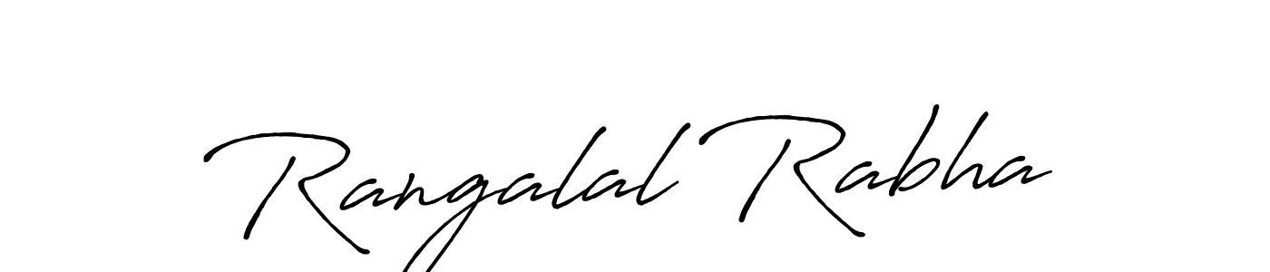 Design your own signature with our free online signature maker. With this signature software, you can create a handwritten (Antro_Vectra_Bolder) signature for name Rangalal Rabha. Rangalal Rabha signature style 7 images and pictures png
