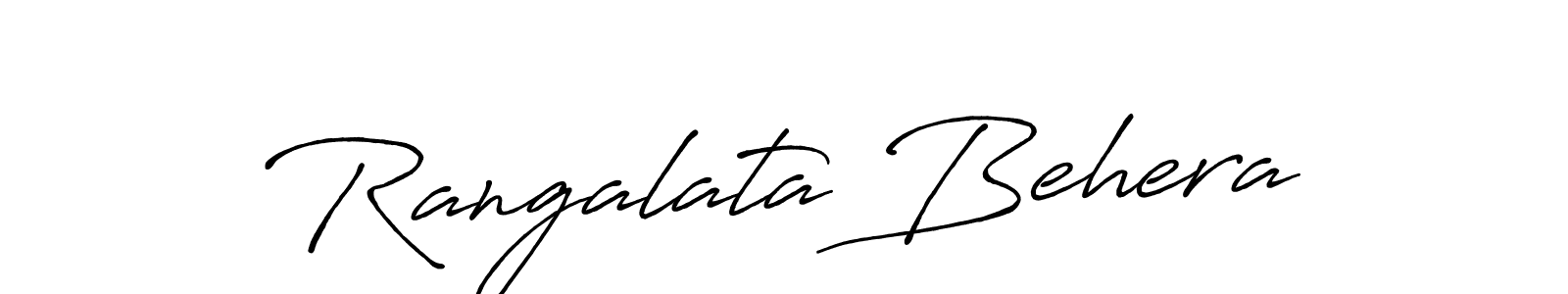 The best way (Antro_Vectra_Bolder) to make a short signature is to pick only two or three words in your name. The name Rangalata Behera include a total of six letters. For converting this name. Rangalata Behera signature style 7 images and pictures png