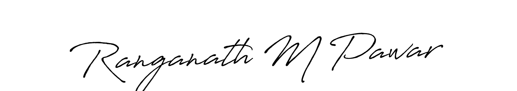 Create a beautiful signature design for name Ranganath M Pawar. With this signature (Antro_Vectra_Bolder) fonts, you can make a handwritten signature for free. Ranganath M Pawar signature style 7 images and pictures png