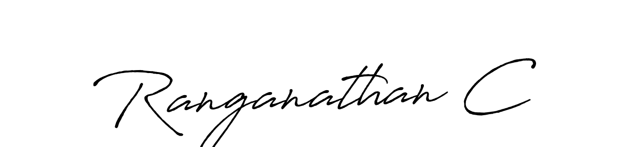 Make a beautiful signature design for name Ranganathan C. With this signature (Antro_Vectra_Bolder) style, you can create a handwritten signature for free. Ranganathan C signature style 7 images and pictures png