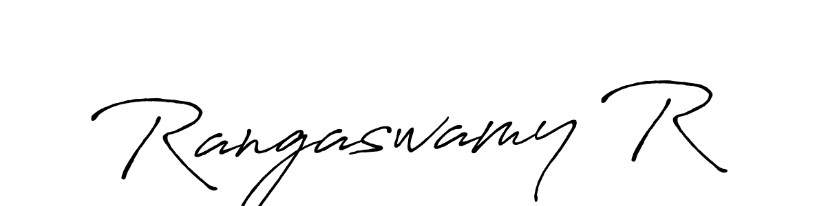 Rangaswamy R stylish signature style. Best Handwritten Sign (Antro_Vectra_Bolder) for my name. Handwritten Signature Collection Ideas for my name Rangaswamy R. Rangaswamy R signature style 7 images and pictures png