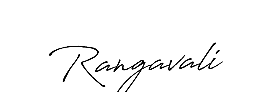 Design your own signature with our free online signature maker. With this signature software, you can create a handwritten (Antro_Vectra_Bolder) signature for name Rangavali. Rangavali signature style 7 images and pictures png