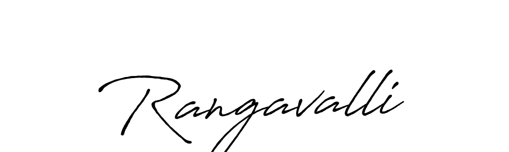 Use a signature maker to create a handwritten signature online. With this signature software, you can design (Antro_Vectra_Bolder) your own signature for name Rangavalli. Rangavalli signature style 7 images and pictures png