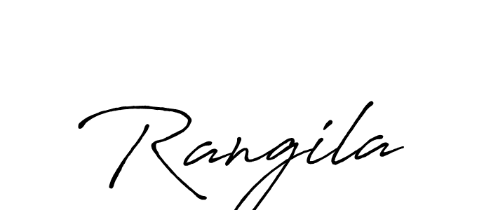 How to make Rangila signature? Antro_Vectra_Bolder is a professional autograph style. Create handwritten signature for Rangila name. Rangila signature style 7 images and pictures png