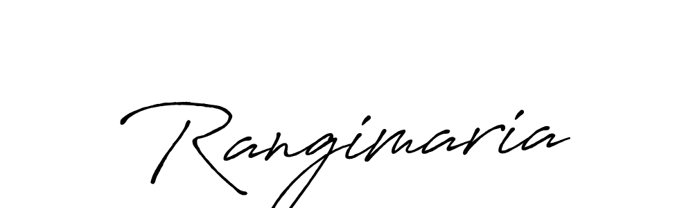Once you've used our free online signature maker to create your best signature Antro_Vectra_Bolder style, it's time to enjoy all of the benefits that Rangimaria name signing documents. Rangimaria signature style 7 images and pictures png