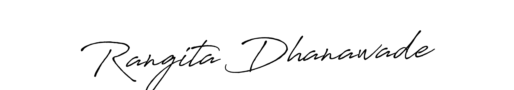 Rangita Dhanawade stylish signature style. Best Handwritten Sign (Antro_Vectra_Bolder) for my name. Handwritten Signature Collection Ideas for my name Rangita Dhanawade. Rangita Dhanawade signature style 7 images and pictures png