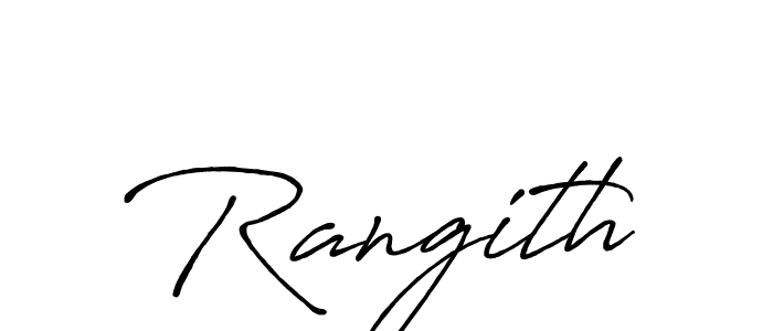 Similarly Antro_Vectra_Bolder is the best handwritten signature design. Signature creator online .You can use it as an online autograph creator for name Rangith. Rangith signature style 7 images and pictures png