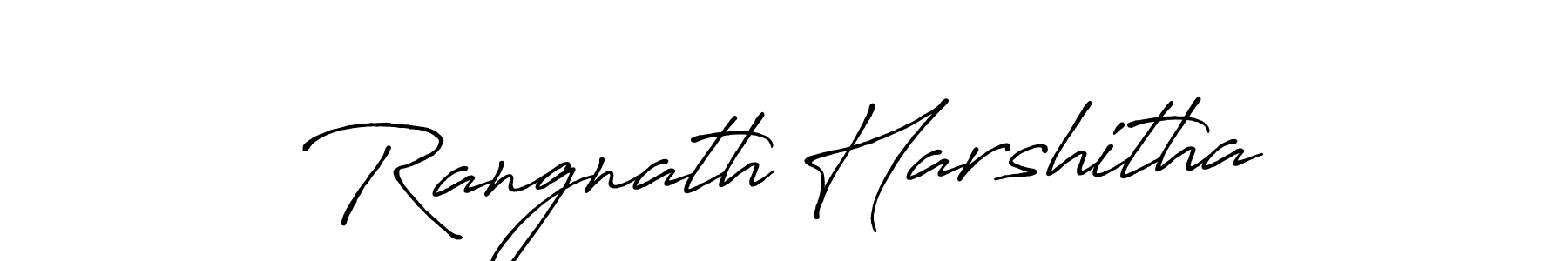 Design your own signature with our free online signature maker. With this signature software, you can create a handwritten (Antro_Vectra_Bolder) signature for name Rangnath Harshitha. Rangnath Harshitha signature style 7 images and pictures png
