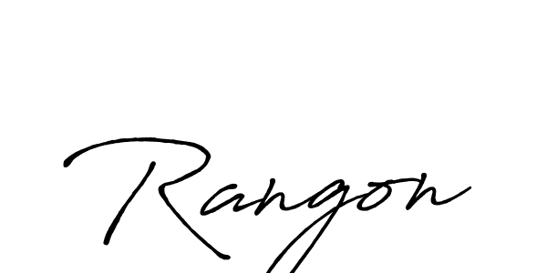 Also we have Rangon name is the best signature style. Create professional handwritten signature collection using Antro_Vectra_Bolder autograph style. Rangon signature style 7 images and pictures png