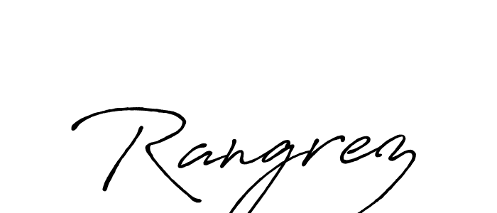 How to Draw Rangrez signature style? Antro_Vectra_Bolder is a latest design signature styles for name Rangrez. Rangrez signature style 7 images and pictures png