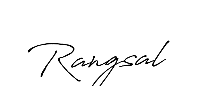 Also You can easily find your signature by using the search form. We will create Rangsal name handwritten signature images for you free of cost using Antro_Vectra_Bolder sign style. Rangsal signature style 7 images and pictures png