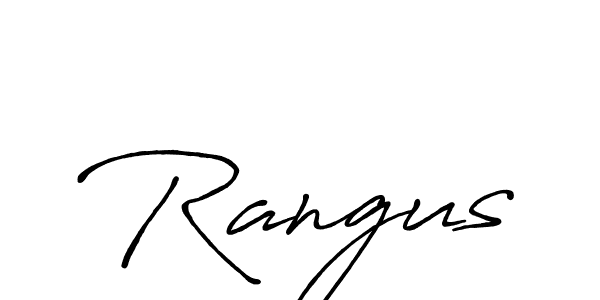 Rangus stylish signature style. Best Handwritten Sign (Antro_Vectra_Bolder) for my name. Handwritten Signature Collection Ideas for my name Rangus. Rangus signature style 7 images and pictures png