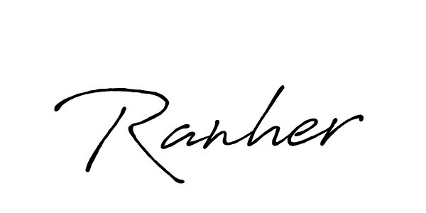 Best and Professional Signature Style for Ranher. Antro_Vectra_Bolder Best Signature Style Collection. Ranher signature style 7 images and pictures png