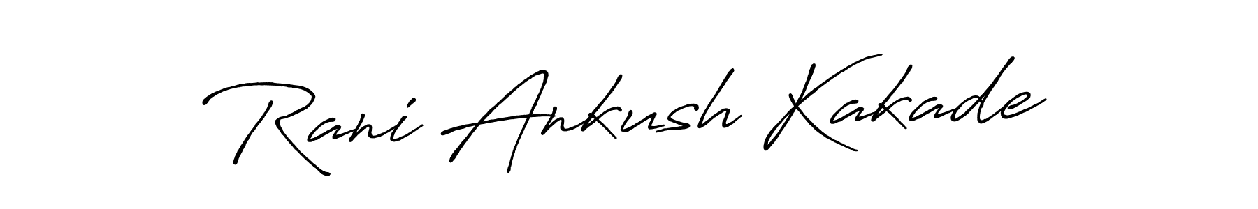 It looks lik you need a new signature style for name Rani Ankush Kakade. Design unique handwritten (Antro_Vectra_Bolder) signature with our free signature maker in just a few clicks. Rani Ankush Kakade signature style 7 images and pictures png