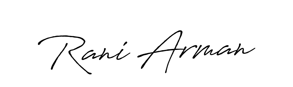 Once you've used our free online signature maker to create your best signature Antro_Vectra_Bolder style, it's time to enjoy all of the benefits that Rani Arman name signing documents. Rani Arman signature style 7 images and pictures png