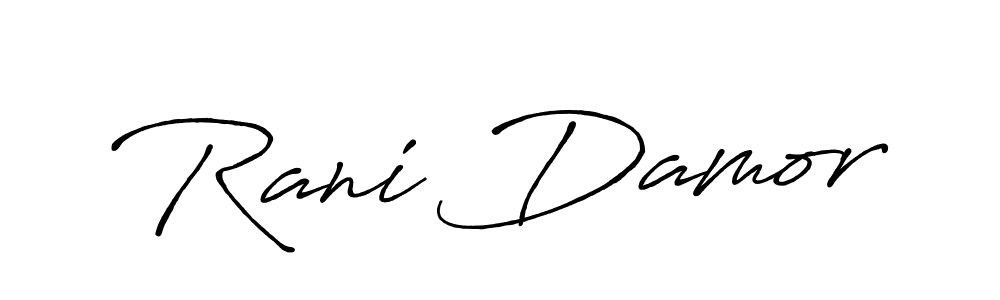 This is the best signature style for the Rani Damor name. Also you like these signature font (Antro_Vectra_Bolder). Mix name signature. Rani Damor signature style 7 images and pictures png