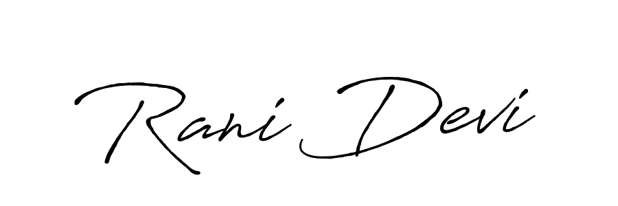 You can use this online signature creator to create a handwritten signature for the name Rani Devi. This is the best online autograph maker. Rani Devi signature style 7 images and pictures png