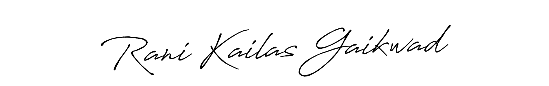 Make a beautiful signature design for name Rani Kailas Gaikwad. Use this online signature maker to create a handwritten signature for free. Rani Kailas Gaikwad signature style 7 images and pictures png