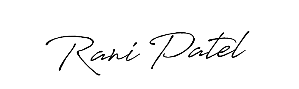 You can use this online signature creator to create a handwritten signature for the name Rani Patel. This is the best online autograph maker. Rani Patel signature style 7 images and pictures png