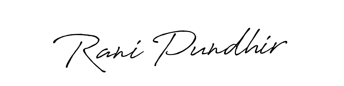 Also we have Rani Pundhir name is the best signature style. Create professional handwritten signature collection using Antro_Vectra_Bolder autograph style. Rani Pundhir signature style 7 images and pictures png