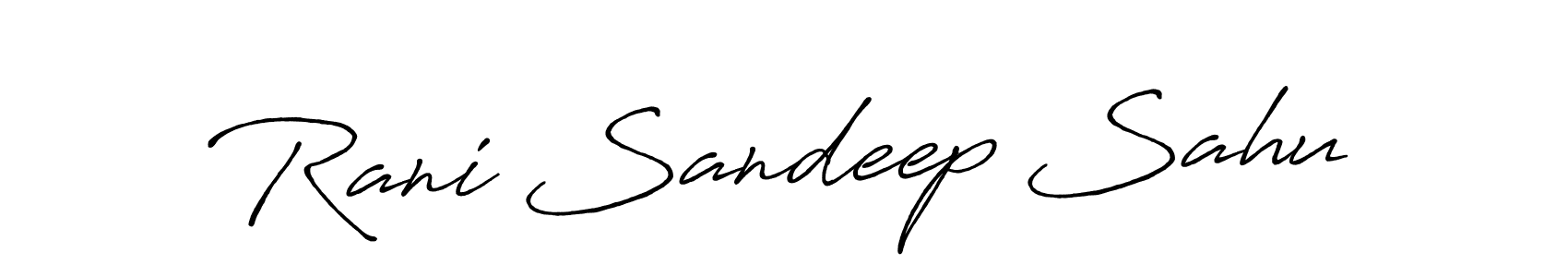 This is the best signature style for the Rani Sandeep Sahu name. Also you like these signature font (Antro_Vectra_Bolder). Mix name signature. Rani Sandeep Sahu signature style 7 images and pictures png