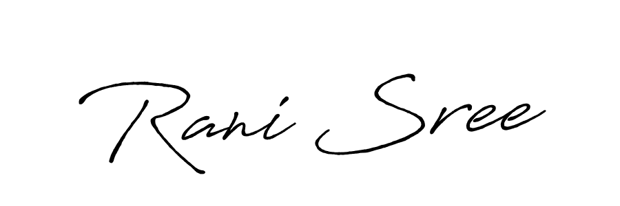 You can use this online signature creator to create a handwritten signature for the name Rani Sree. This is the best online autograph maker. Rani Sree signature style 7 images and pictures png
