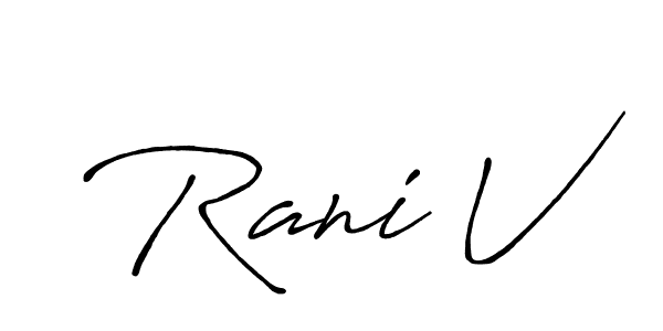 This is the best signature style for the Rani V name. Also you like these signature font (Antro_Vectra_Bolder). Mix name signature. Rani V signature style 7 images and pictures png