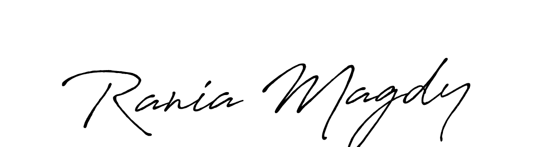It looks lik you need a new signature style for name Rania Magdy. Design unique handwritten (Antro_Vectra_Bolder) signature with our free signature maker in just a few clicks. Rania Magdy signature style 7 images and pictures png