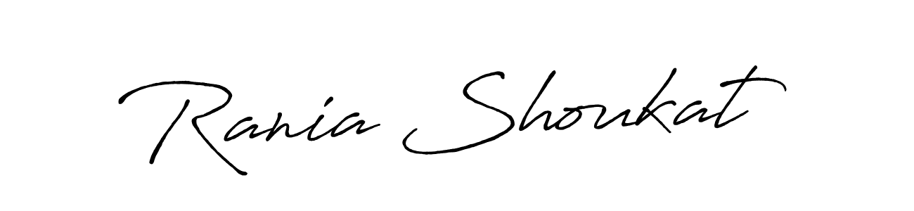 Make a beautiful signature design for name Rania Shoukat. Use this online signature maker to create a handwritten signature for free. Rania Shoukat signature style 7 images and pictures png