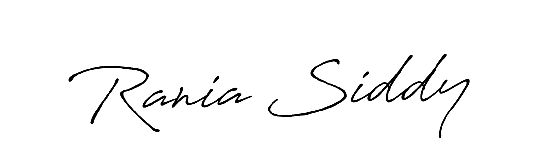 Design your own signature with our free online signature maker. With this signature software, you can create a handwritten (Antro_Vectra_Bolder) signature for name Rania Siddy. Rania Siddy signature style 7 images and pictures png