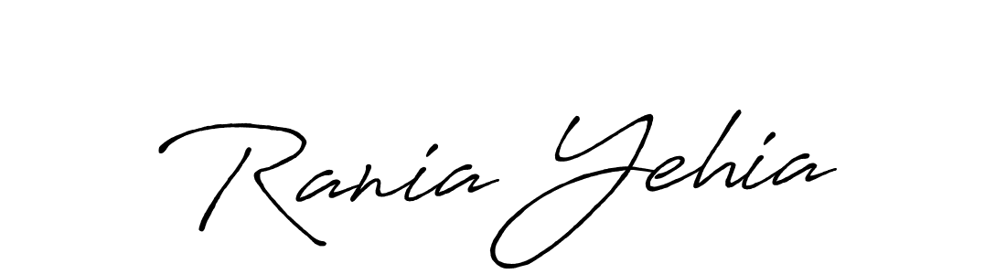 Make a short Rania Yehia signature style. Manage your documents anywhere anytime using Antro_Vectra_Bolder. Create and add eSignatures, submit forms, share and send files easily. Rania Yehia signature style 7 images and pictures png