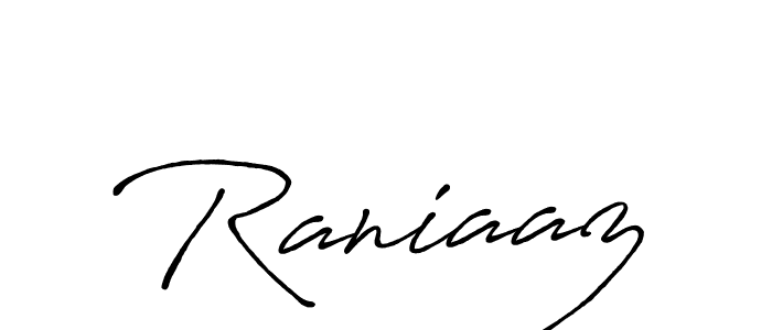 Design your own signature with our free online signature maker. With this signature software, you can create a handwritten (Antro_Vectra_Bolder) signature for name Raniaaz. Raniaaz signature style 7 images and pictures png