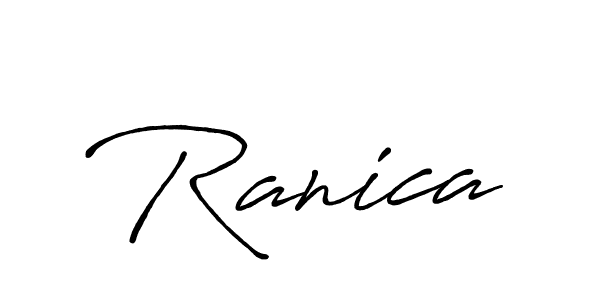 How to make Ranica signature? Antro_Vectra_Bolder is a professional autograph style. Create handwritten signature for Ranica name. Ranica signature style 7 images and pictures png