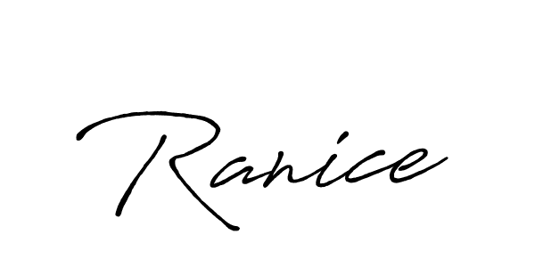 You should practise on your own different ways (Antro_Vectra_Bolder) to write your name (Ranice) in signature. don't let someone else do it for you. Ranice signature style 7 images and pictures png