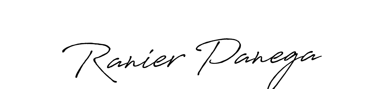 Make a beautiful signature design for name Ranier Panega. With this signature (Antro_Vectra_Bolder) style, you can create a handwritten signature for free. Ranier Panega signature style 7 images and pictures png