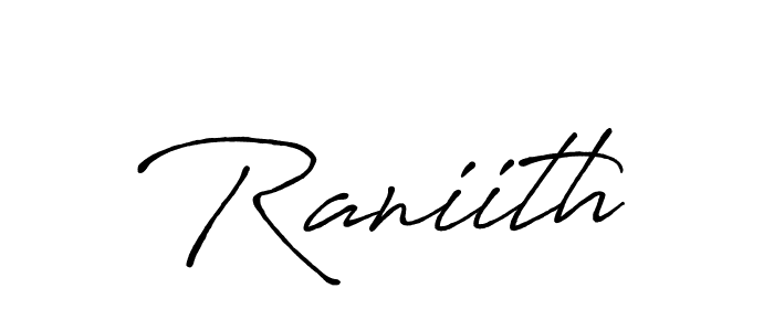 Similarly Antro_Vectra_Bolder is the best handwritten signature design. Signature creator online .You can use it as an online autograph creator for name Raniith. Raniith signature style 7 images and pictures png