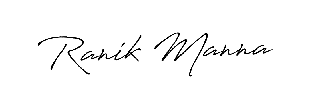 How to make Ranik Manna signature? Antro_Vectra_Bolder is a professional autograph style. Create handwritten signature for Ranik Manna name. Ranik Manna signature style 7 images and pictures png
