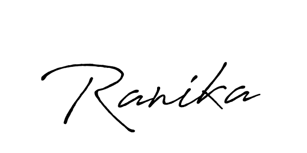 The best way (Antro_Vectra_Bolder) to make a short signature is to pick only two or three words in your name. The name Ranika include a total of six letters. For converting this name. Ranika signature style 7 images and pictures png