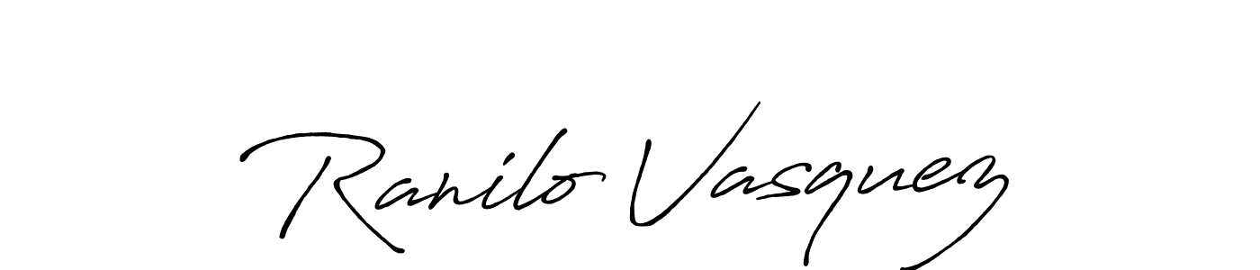 Also You can easily find your signature by using the search form. We will create Ranilo Vasquez name handwritten signature images for you free of cost using Antro_Vectra_Bolder sign style. Ranilo Vasquez signature style 7 images and pictures png