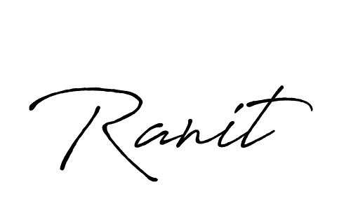 Make a beautiful signature design for name Ranit. With this signature (Antro_Vectra_Bolder) style, you can create a handwritten signature for free. Ranit signature style 7 images and pictures png