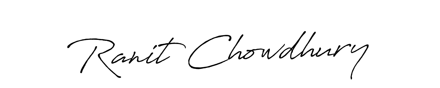 Make a beautiful signature design for name Ranit Chowdhury. Use this online signature maker to create a handwritten signature for free. Ranit Chowdhury signature style 7 images and pictures png