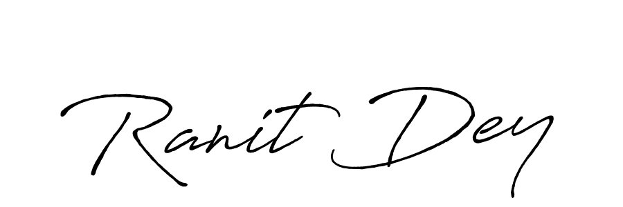 Make a beautiful signature design for name Ranit Dey. With this signature (Antro_Vectra_Bolder) style, you can create a handwritten signature for free. Ranit Dey signature style 7 images and pictures png