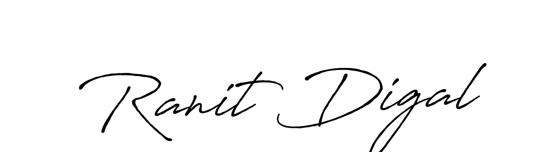 Ranit Digal stylish signature style. Best Handwritten Sign (Antro_Vectra_Bolder) for my name. Handwritten Signature Collection Ideas for my name Ranit Digal. Ranit Digal signature style 7 images and pictures png