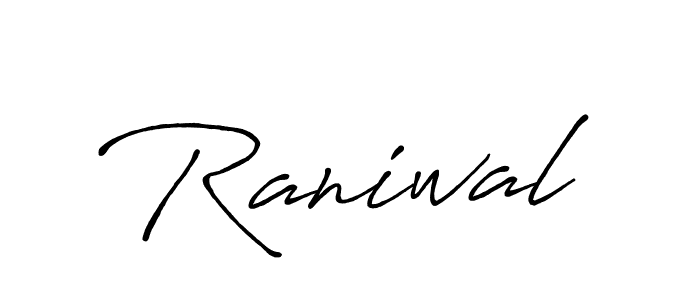 Also You can easily find your signature by using the search form. We will create Raniwal name handwritten signature images for you free of cost using Antro_Vectra_Bolder sign style. Raniwal signature style 7 images and pictures png
