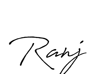 It looks lik you need a new signature style for name Ranj. Design unique handwritten (Antro_Vectra_Bolder) signature with our free signature maker in just a few clicks. Ranj signature style 7 images and pictures png