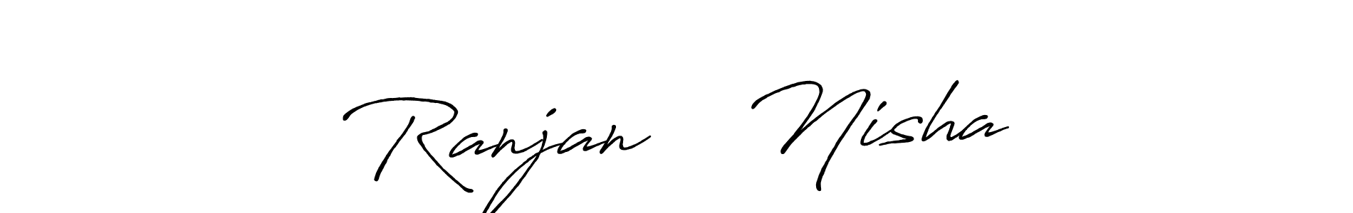 Design your own signature with our free online signature maker. With this signature software, you can create a handwritten (Antro_Vectra_Bolder) signature for name Ranjan ❤️ Nisha. Ranjan ❤️ Nisha signature style 7 images and pictures png