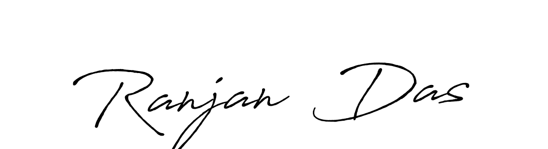 How to make Ranjan  Das name signature. Use Antro_Vectra_Bolder style for creating short signs online. This is the latest handwritten sign. Ranjan  Das signature style 7 images and pictures png