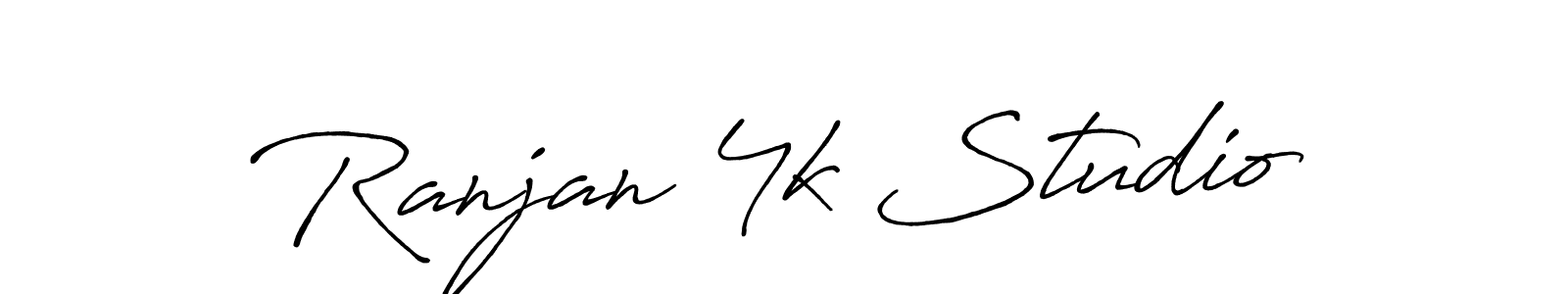 Design your own signature with our free online signature maker. With this signature software, you can create a handwritten (Antro_Vectra_Bolder) signature for name Ranjan 4k Studio. Ranjan 4k Studio signature style 7 images and pictures png