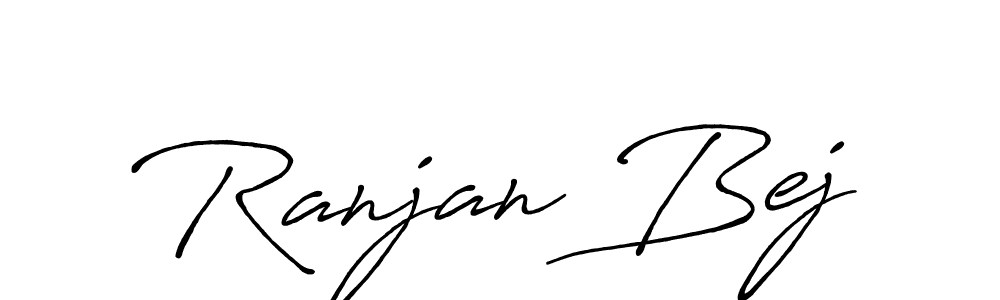 It looks lik you need a new signature style for name Ranjan Bej. Design unique handwritten (Antro_Vectra_Bolder) signature with our free signature maker in just a few clicks. Ranjan Bej signature style 7 images and pictures png